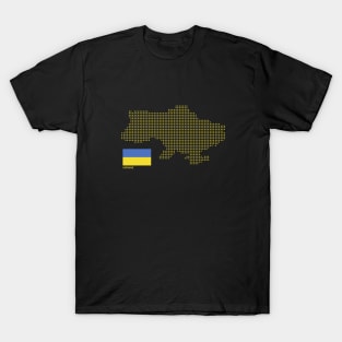 Ucraine map, praying for Ucraine T-Shirt